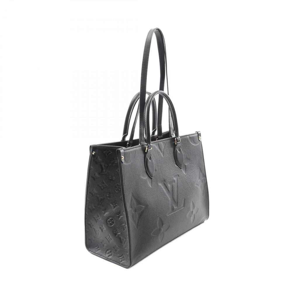 Louis Vuitton Tote Bag Monogram Leather Black Empreinte OnTheGo